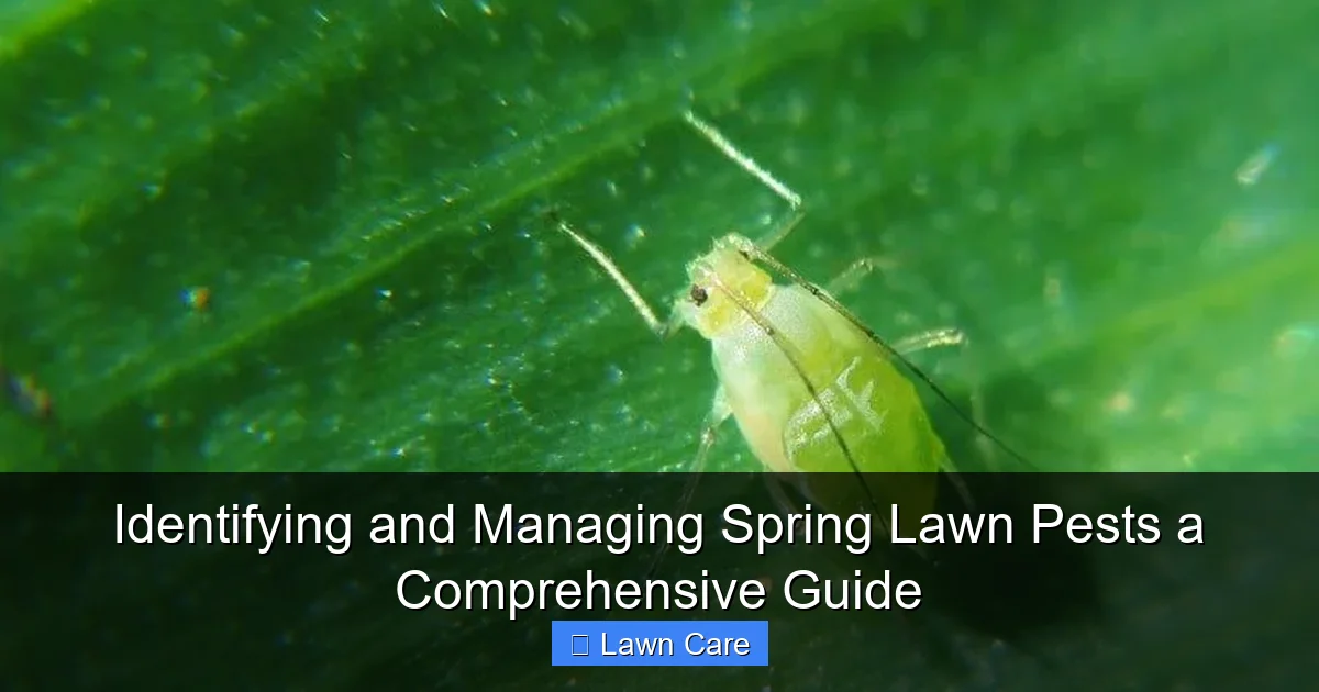 Identifying and Managing Spring Lawn Pests a Comprehensive Guide