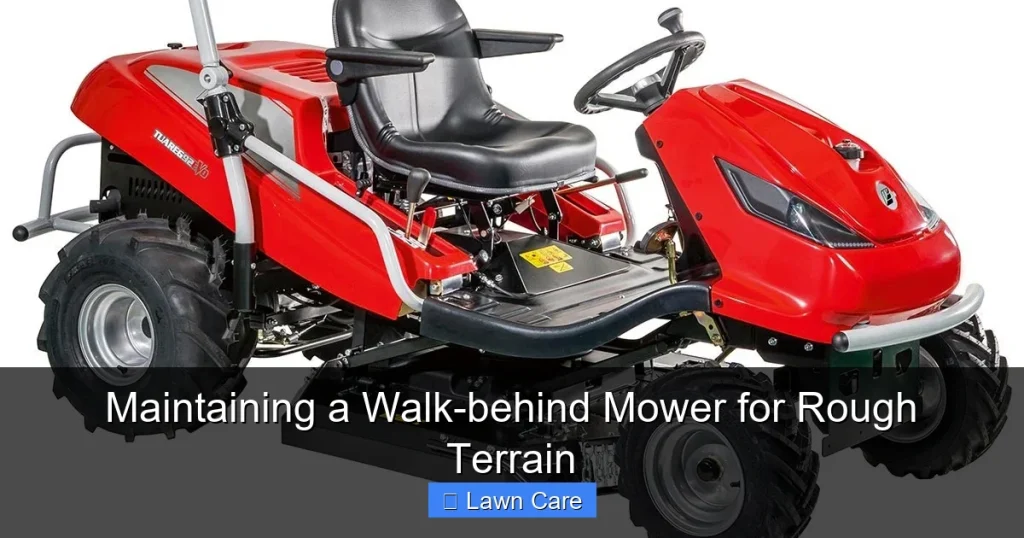 Maintaining a Walk-behind Mower for Rough Terrain