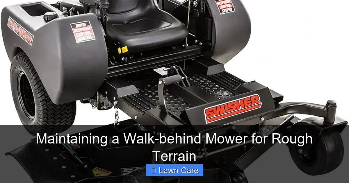 Maintaining a Walk-behind Mower for Rough Terrain