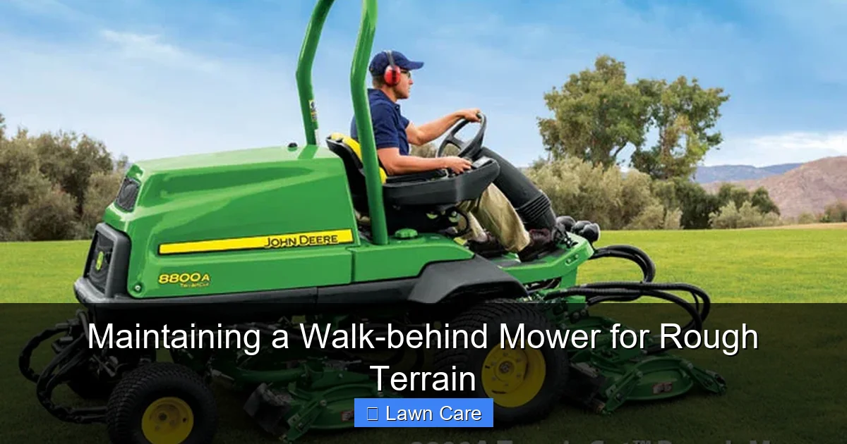 Maintaining a Walk-behind Mower for Rough Terrain