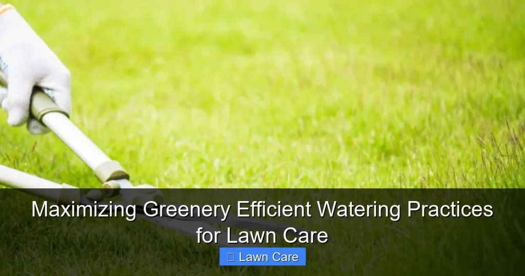 Maximizing Greenery Efficient Watering Practices for Lawn Care