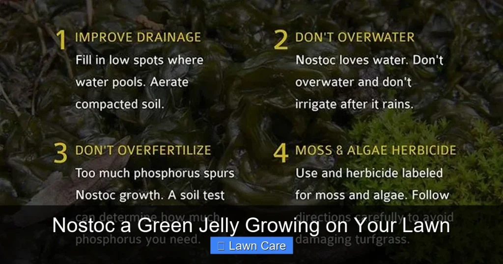 Nostoc a Green Jelly Growing on Your Lawn