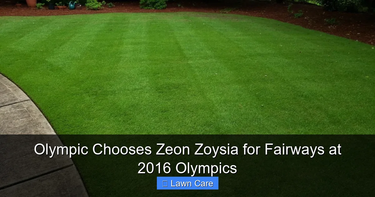 Olympic Chooses Zeon Zoysia for Fairways at 2016 Olympics