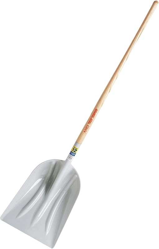 True Temper Poly Scoop with Hardwood Handle for Yardwork and Material 