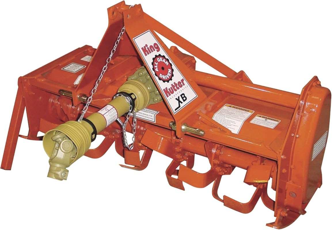 King Kutter XB Gear-Driven Rotary Tiller, 4ft Width, Model TG-48-XB