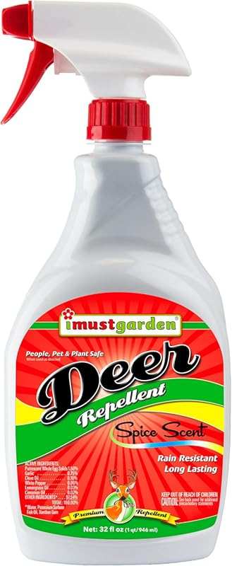 I Must Garden Spice Scent Deer Spray: Natural Ingredients, 32oz Ready