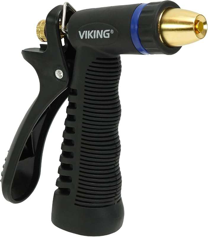 VIKING Heavy Duty Adjustable Garden Hose Nozzle for Car Washing, Plant