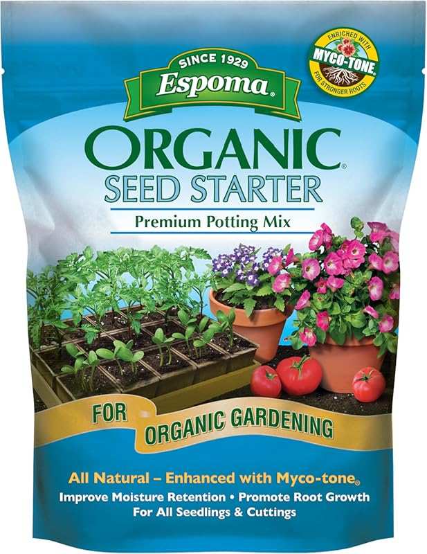 Espoma Organic Seed Starter 8 qt (1 Pack): All Natural Potting Mix wit