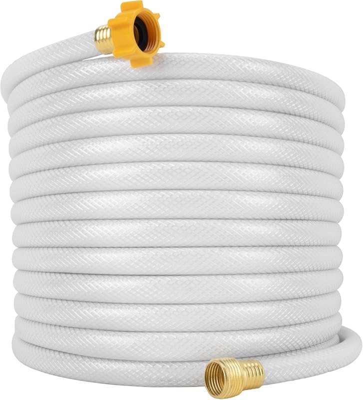 Camco TastePURE 50-ft RV Drinking Water Hose - Reinforced PVC, Lead/BP
