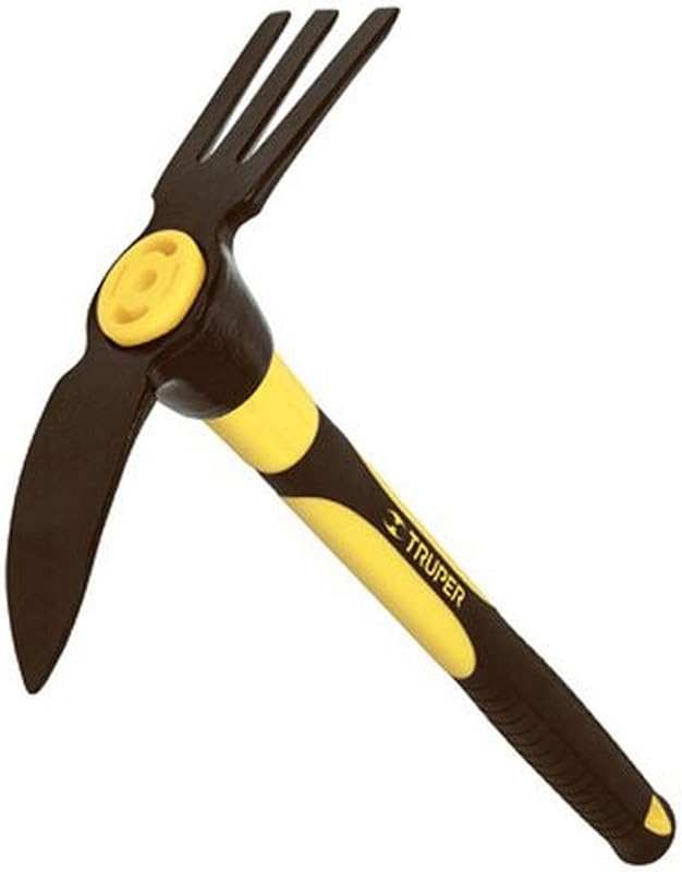 Truper 14-Inch Rapid Tiller with Fiberglass Handle and Ergonomic Grip 