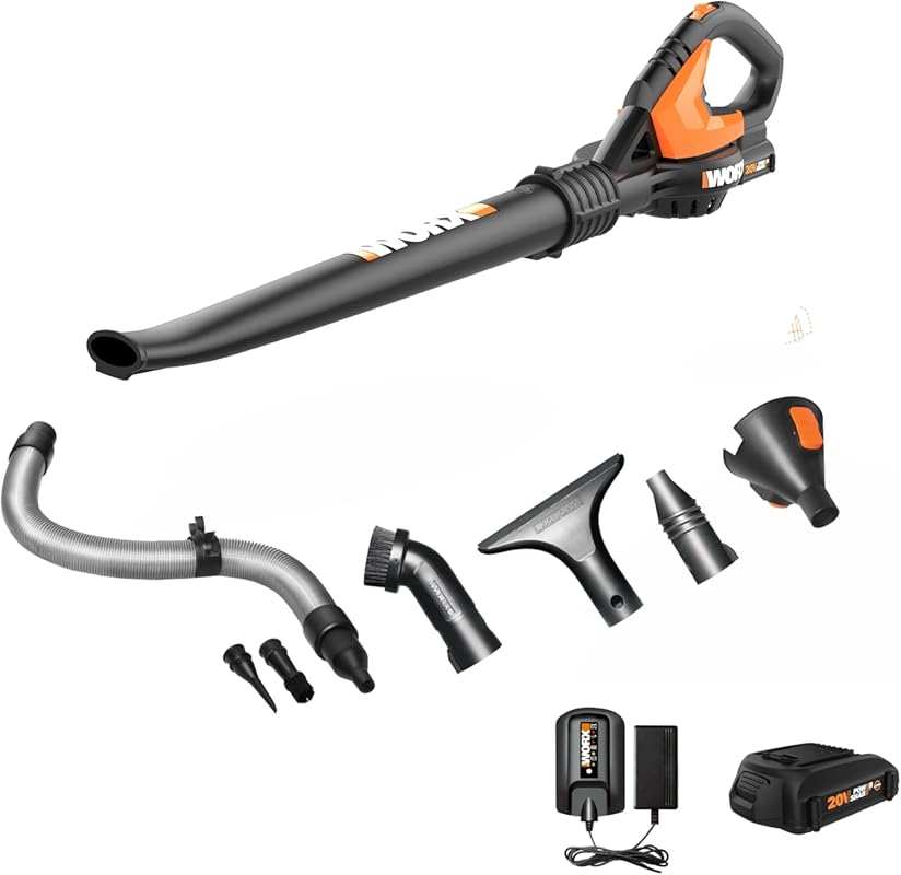 WORX Cordless Leaf Blower: Lightweight Electric Blower for Lawn Care,