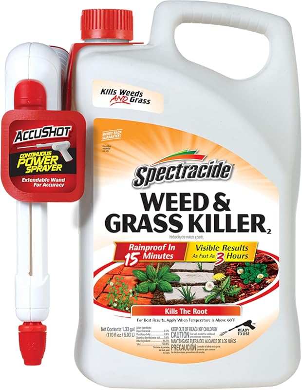 Spectracide Weed & Grass Killer 1.33 Gallons Kills Roots; Rainproof in