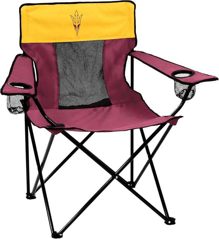 Logo Brands NCAA Arizona State Sun Devils Elite Portable Chair with Cu