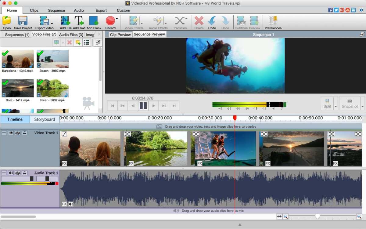 VideoPad Video Editor with Transitions & Effects for Professional Vide