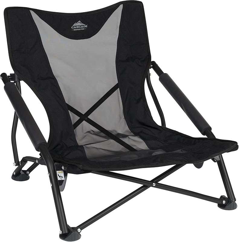 Cascade Mountain Tech Folding Camp Chair for Camping, Beach, Picnics, 