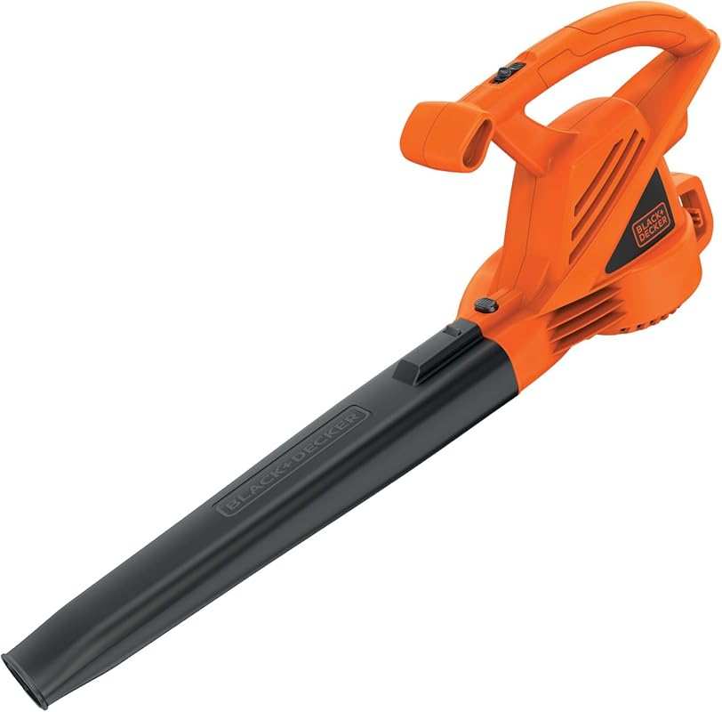 BLACK+DECKER Lightweight 7-Amp Corded Electric Leaf Blower, 180 MPH Ai