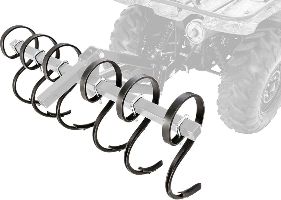 Camco Black Boar ATV/UTV S-Tine Cultivator for New Ground Prep or Re-t