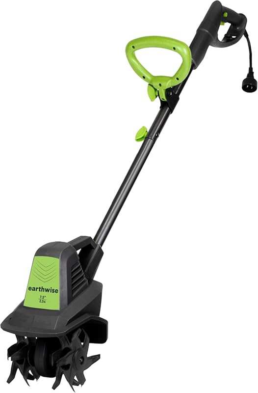 Earthwise TC70025 7.5-Inch 2.5-Amp Corded Electric Tiller/Cultivator f