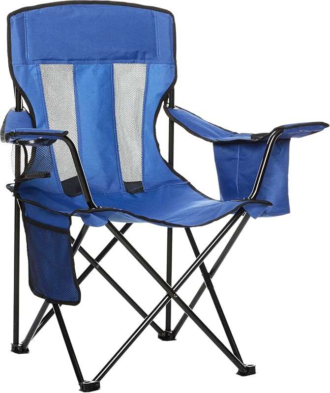 Amazon Basics Portable Folding Camping Chair for Outdoor Events and Tr