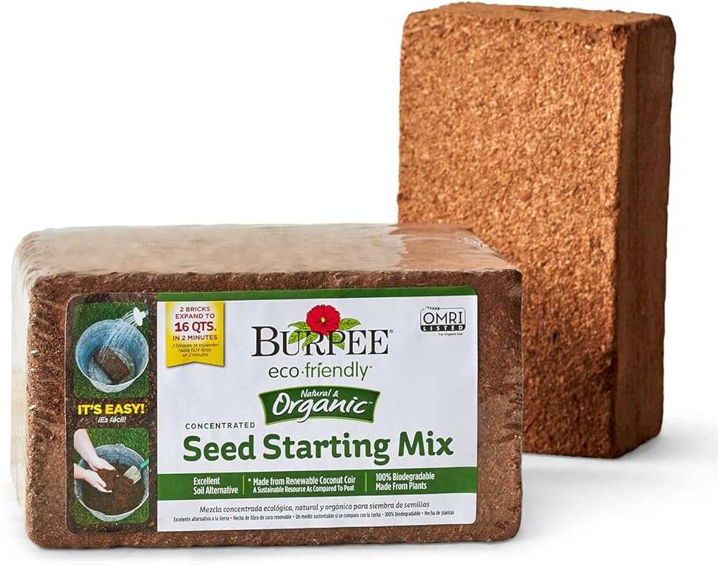 Burpee Organic Coconut Coir Seed Starting Mix, 16 Quart