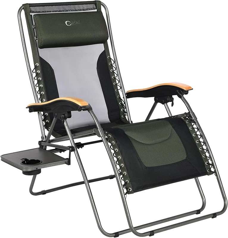 Portal Oversized Mesh Back Zero Gravity Reclining Patio Chairs