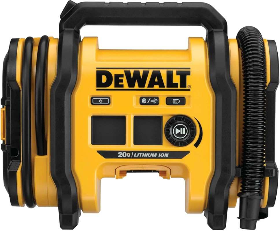 DEWALT 20V MAX Portable Tire Inflator Air Compressor with Automatic Sh