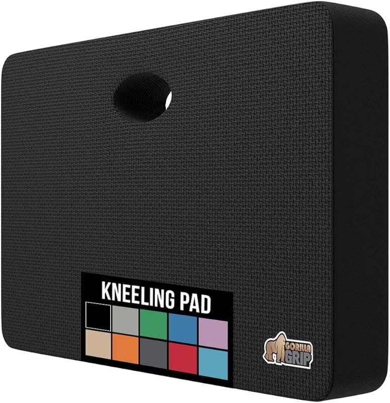 GORILLA GRIP Extra Thick Patent Pending Supportive Foam Kneeling Pad, 