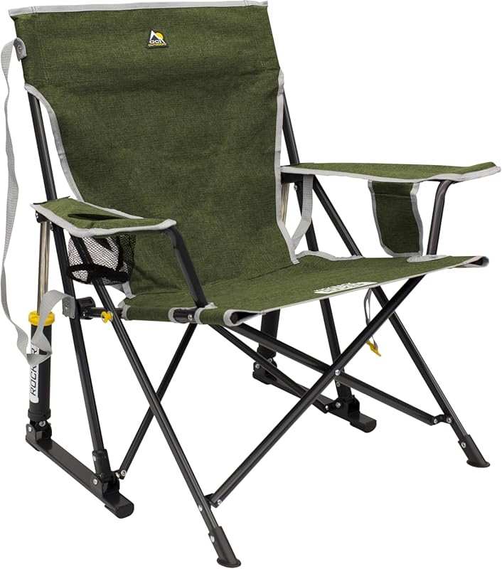 GCI Outdoor Kickback Rocker Camping Chair: Portable Folding Rocker w/