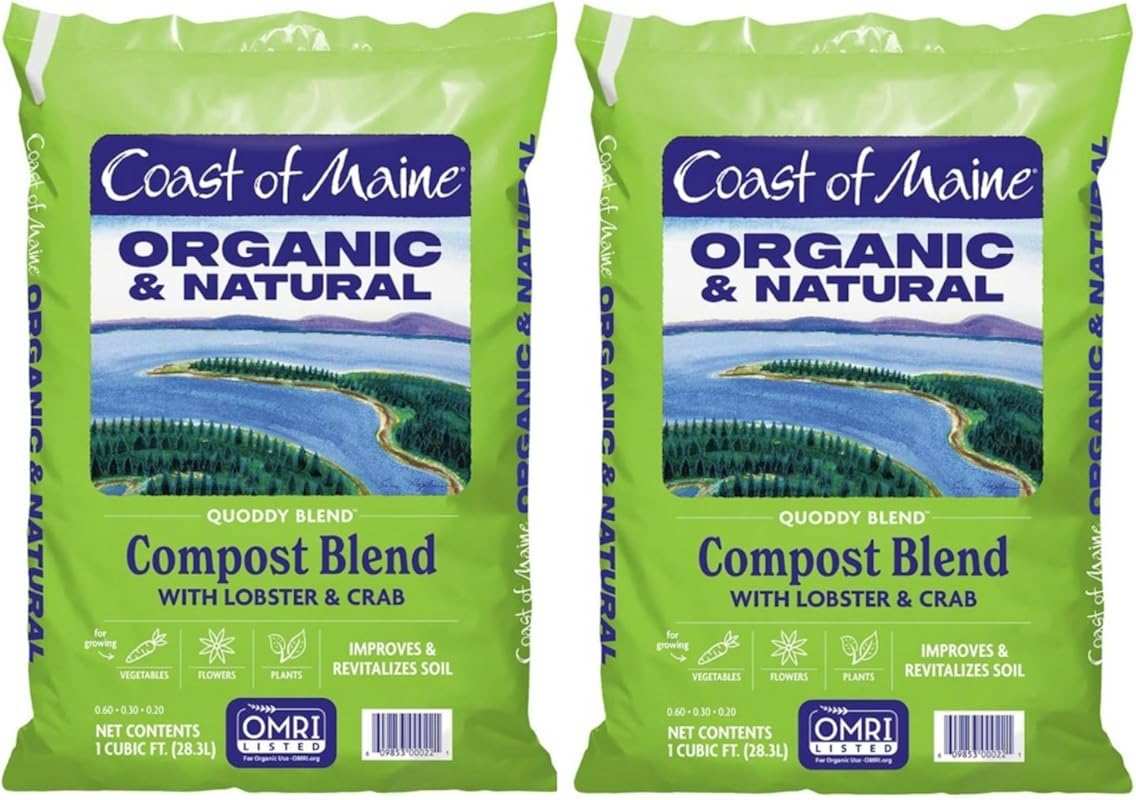 Coast of Maine Quoddy Blend 1 cu ft (2 Pack): Organic Compost with Lob