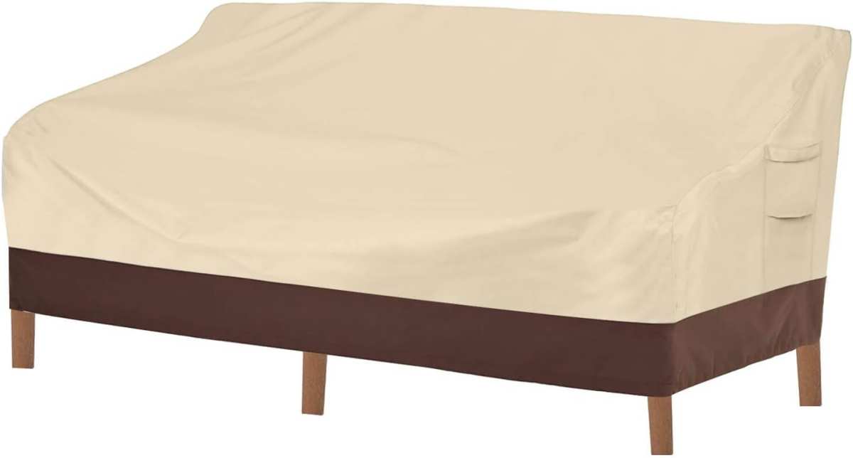 Vailge Heavy Duty 100% Waterproof Outdoor Sofa Cover, Air Vent & Handl