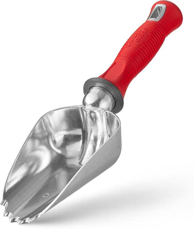 Oversized Garden Weasel Potting Scoop for Digging and Transporting Soi