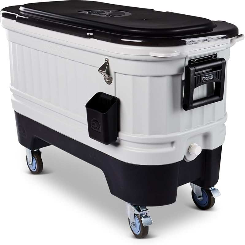 Igloo Polar Party Bar Series Hard Cooler with Insulated Ice Chest Feat