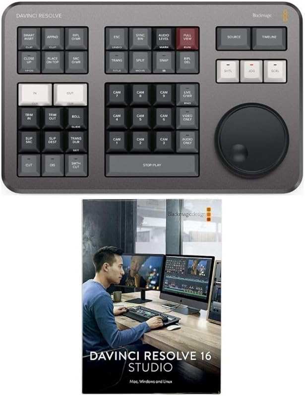Blackmagic Davinci Resolve Speed Editor Bundle Includes Resolve 18 Stu