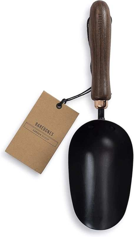 Barebones Garden Scoop - Stainless Steel Hand Shovel for Transplanting