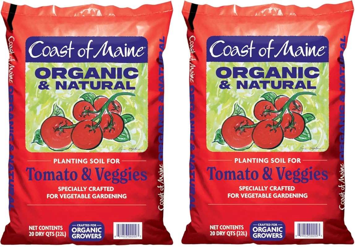 Coast of Maine Organic Planting Soil 20 Qt: Premium Mix for Vegetables