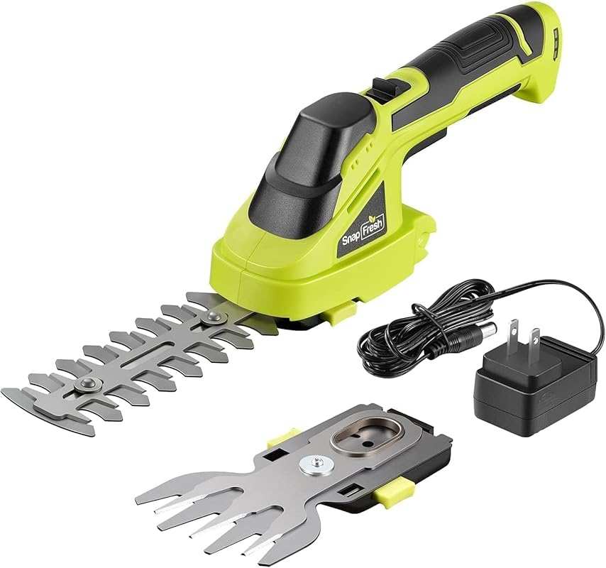 SnapFresh 7.2V 2-in-1 Cordless Grass & Hedge Trimmer with Battery & Ch