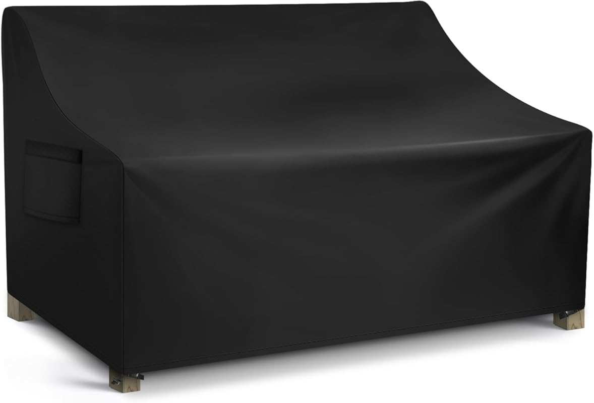 WLEAFJ Waterproof 3-Seater Patio Sofa Cover, Heavy Duty Deep Lounge Lo