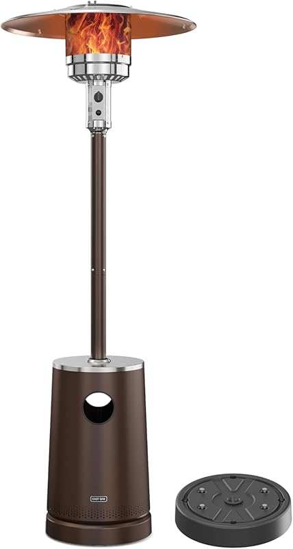 EAST OAK 50,000 BTU Outdoor Patio Heater, Sand Box, Table, Double-Laye