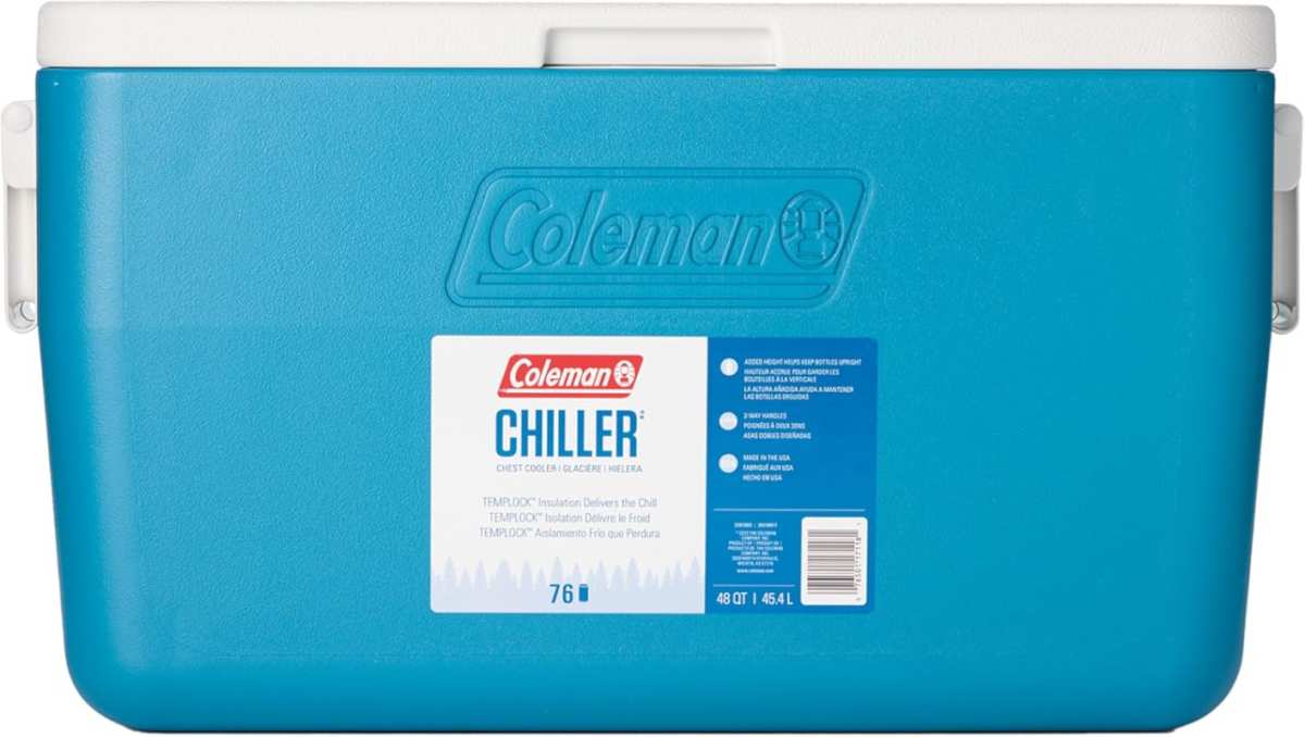 Coleman 9-60qt Chiller Cooler: Leak Resistant Ice Chest for Camping, S