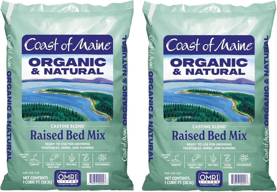 Coast of Maine Castine Blend Organic Raised Bed Mix for Vegetables, He