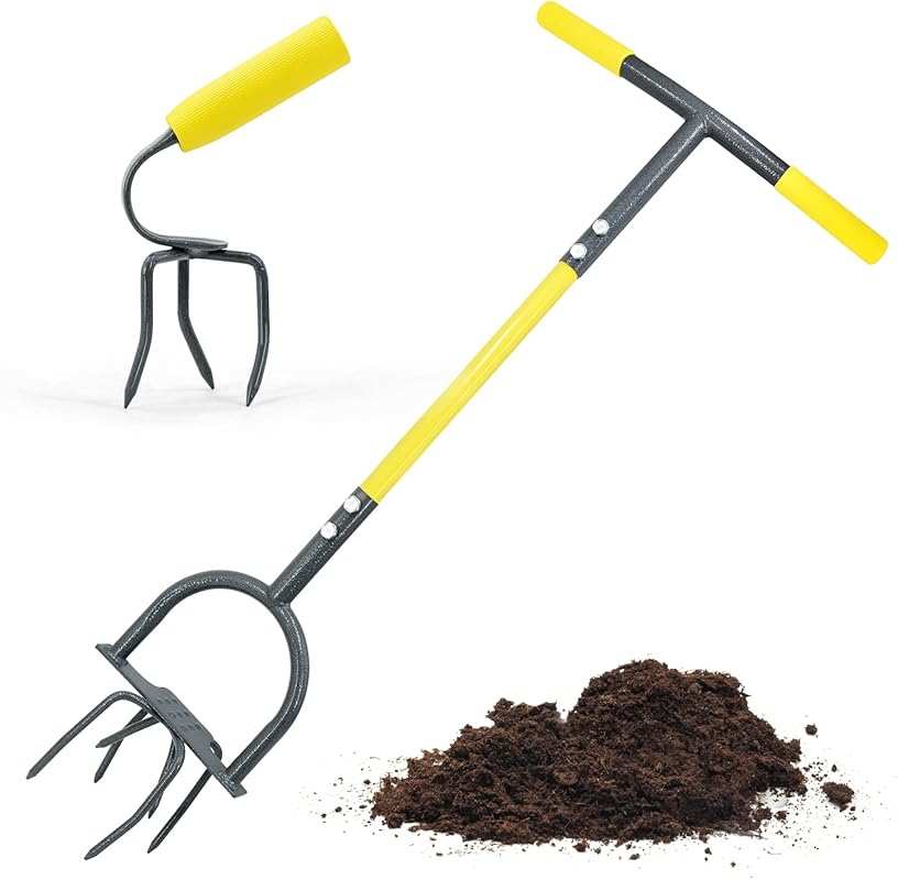 Heavy Duty Manual Twist Tiller Claw Set for Flower Boxes and Raised Be