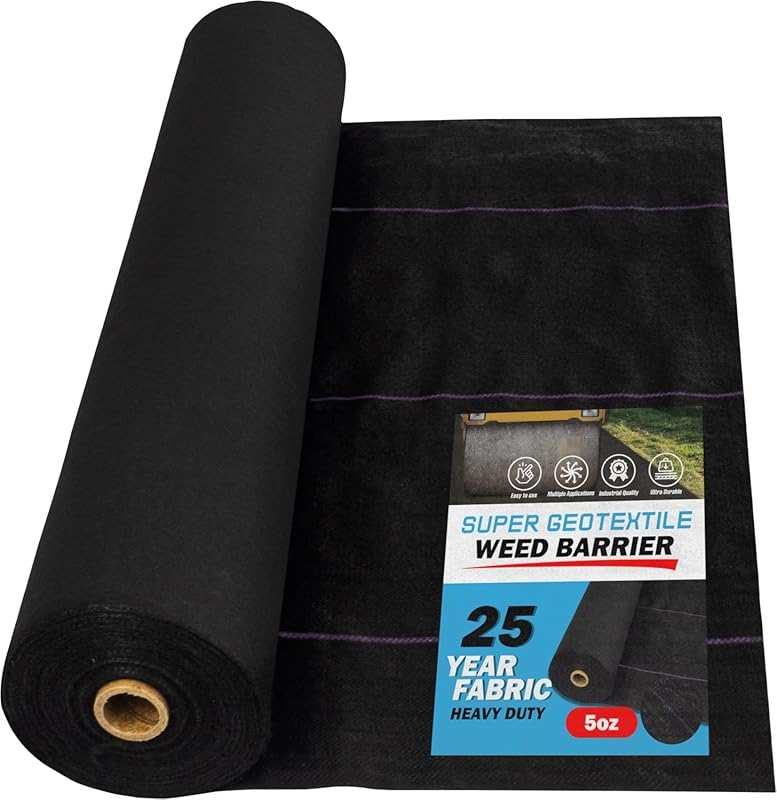 Professional 5oz Heavy Duty Geotextile Weed Barrier Landscape Fabric f