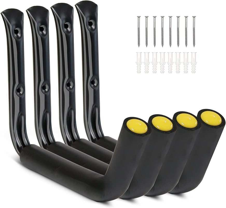 GEEDAR 4 Pack 100 LB Capacity 15 Inch Heavy Duty Garage Storage Hooks 