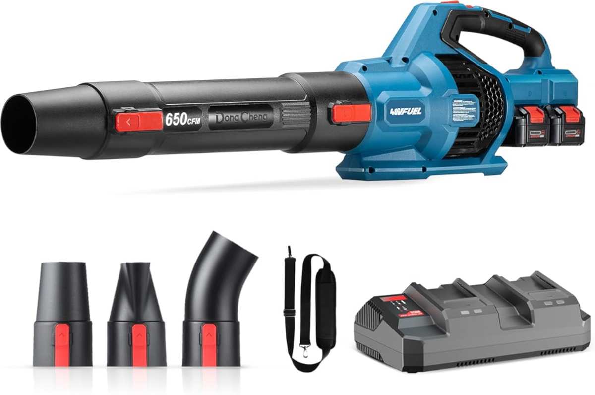 Dong Cheng Brushless 40V Cordless Leaf Blower: High-Efficiency 650 CFM