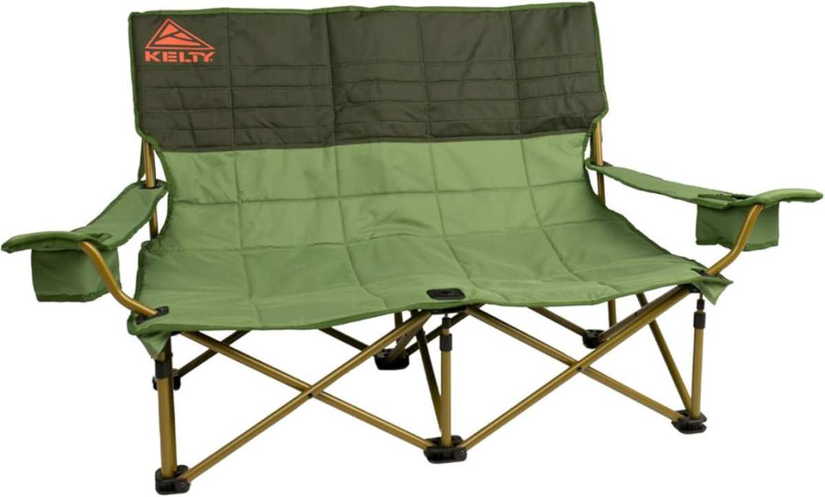 Kelty Low Loveseat Oversized 2-Person Heavy Duty Folding Camp Chair fo
