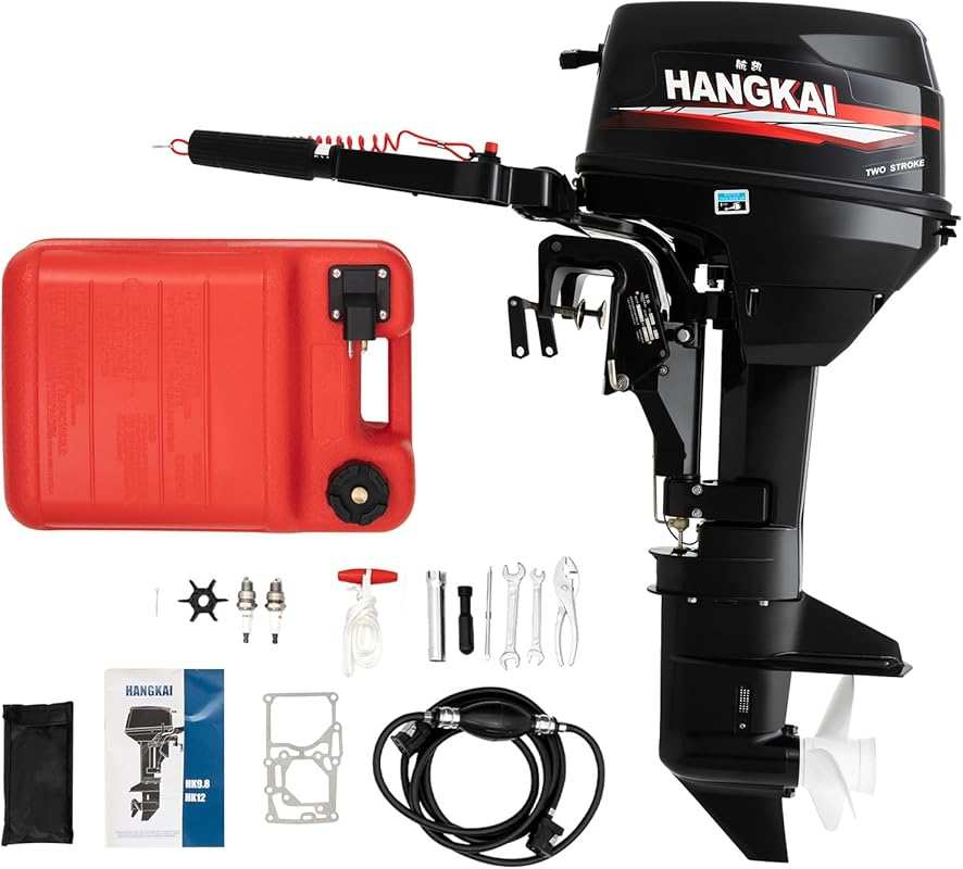 169CC 12HP Short Shaft 2 Stroke Outboard Motor with CDI Ignition & Wat