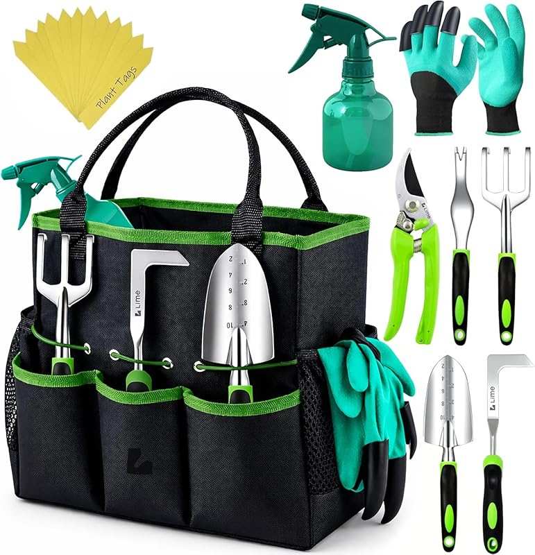 23-Piece Durable Gardening Tools Set, Ergonomic Design, Ideal for Wome