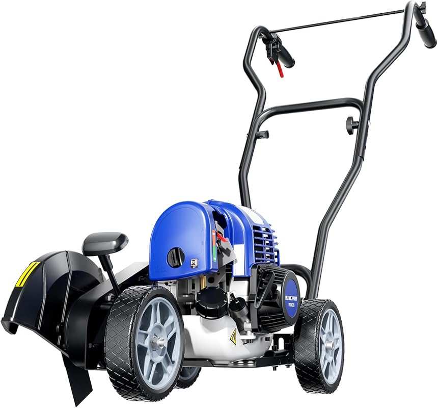 Wild Badger Gas-Powered Sidewalk Edger with 31cc Engine, Blue Finish