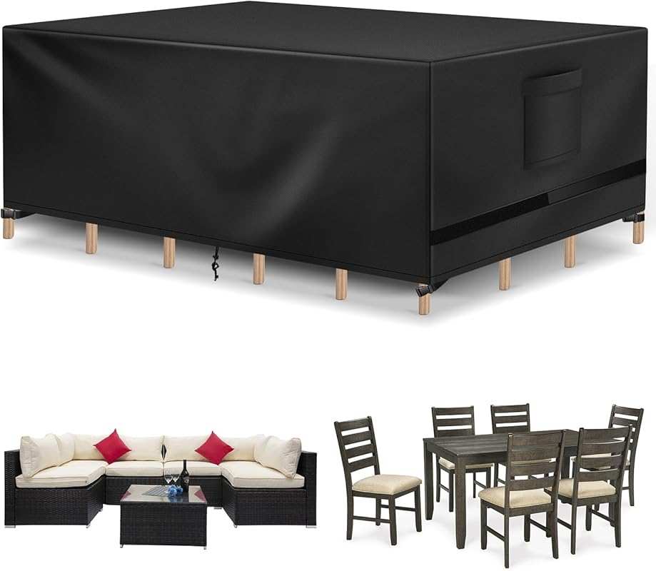 Waterproof Rectangle Patio Furniture Cover 108