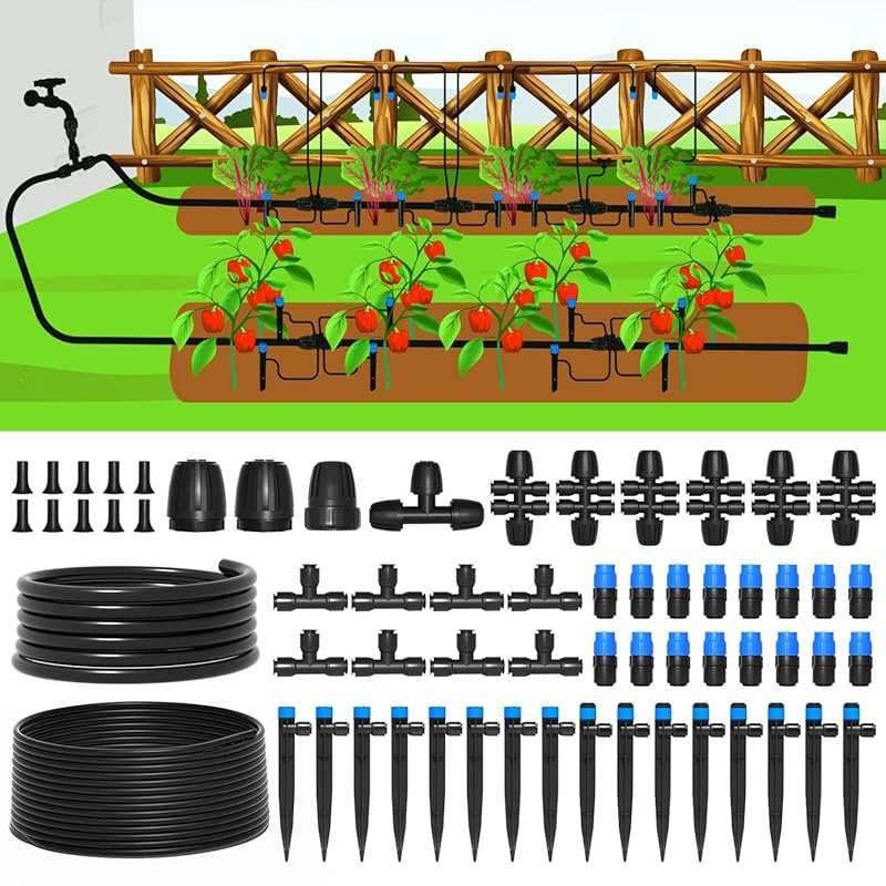 MIXC 230FT Quick-Connect Drip Irrigation System, Automatic Garden Wate